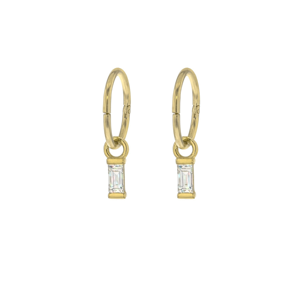 Buy Silver 12mm Diamond Cut Hinged Sleeper Earrings (£2.50 per pair) Online  -Jewellery World
